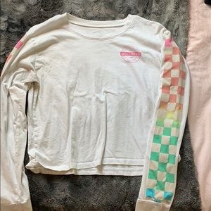 color changing Hollister cropped long sleeve